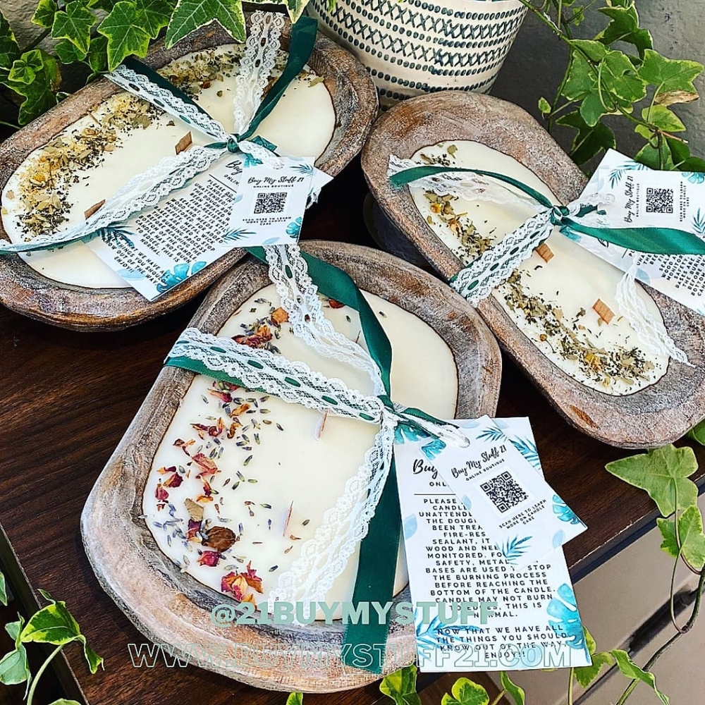 3-Wick Dough Bowl Candle